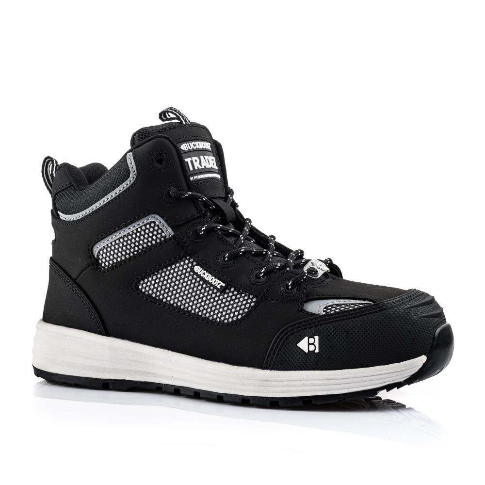 BUCKBOOTZ TRADEZ SNEAKER MIDDELHOOG ZWART S1/P/ESD/HRO/SRC mt 41