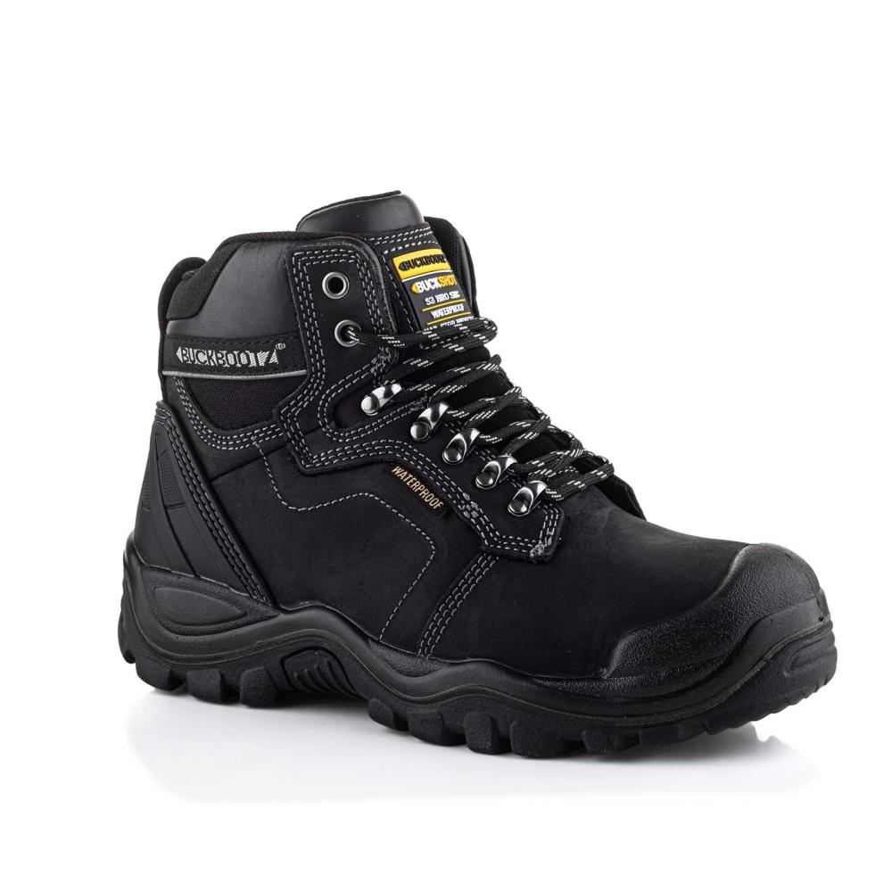 BUCKBOOTZ BUCKSHOT HOOG ZWART S3/HRO/SRC/WRU mt 40