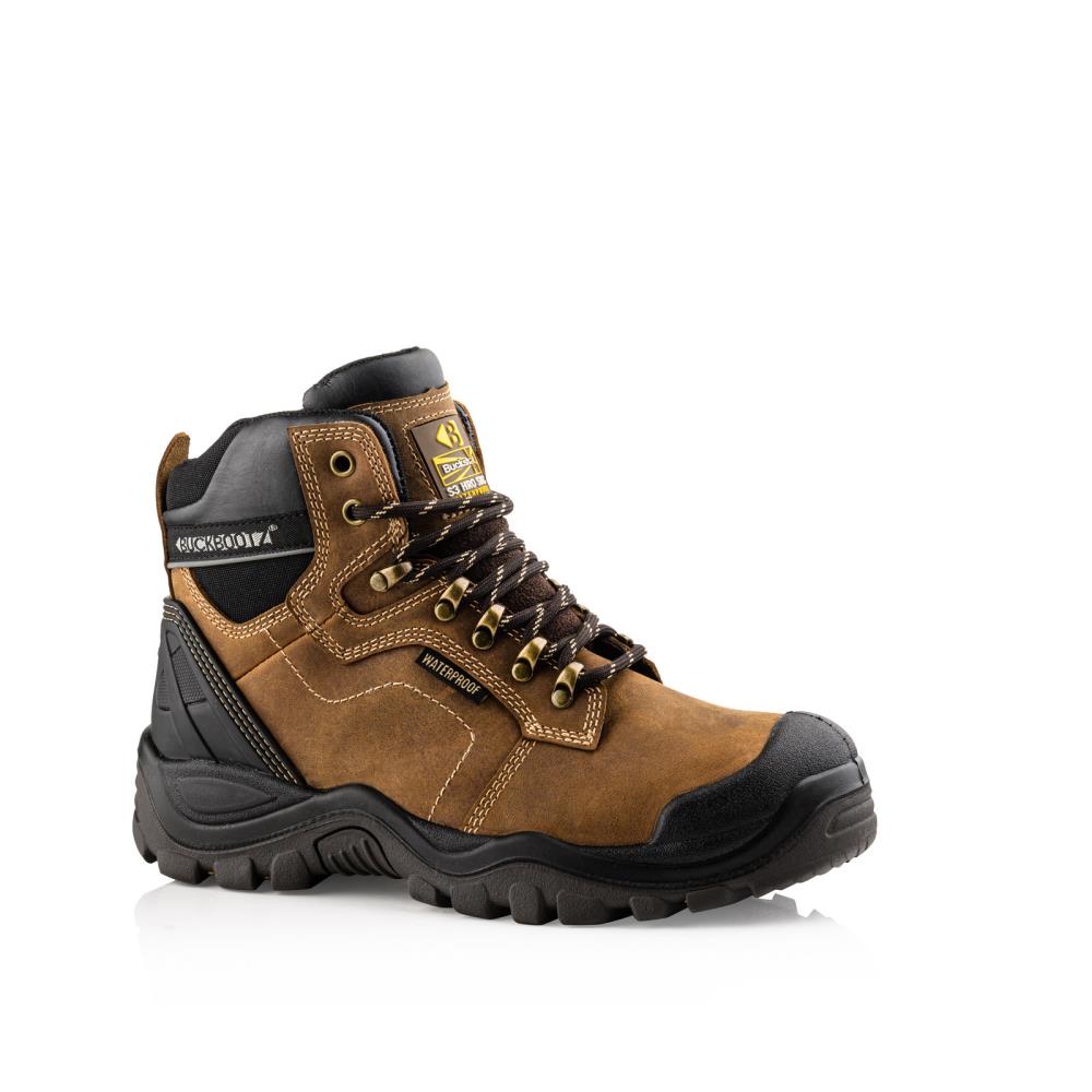 BUCKBOOTZ BUCKSHOT HOOG BRUIN S3/HRO/SRC/WRU mt 40