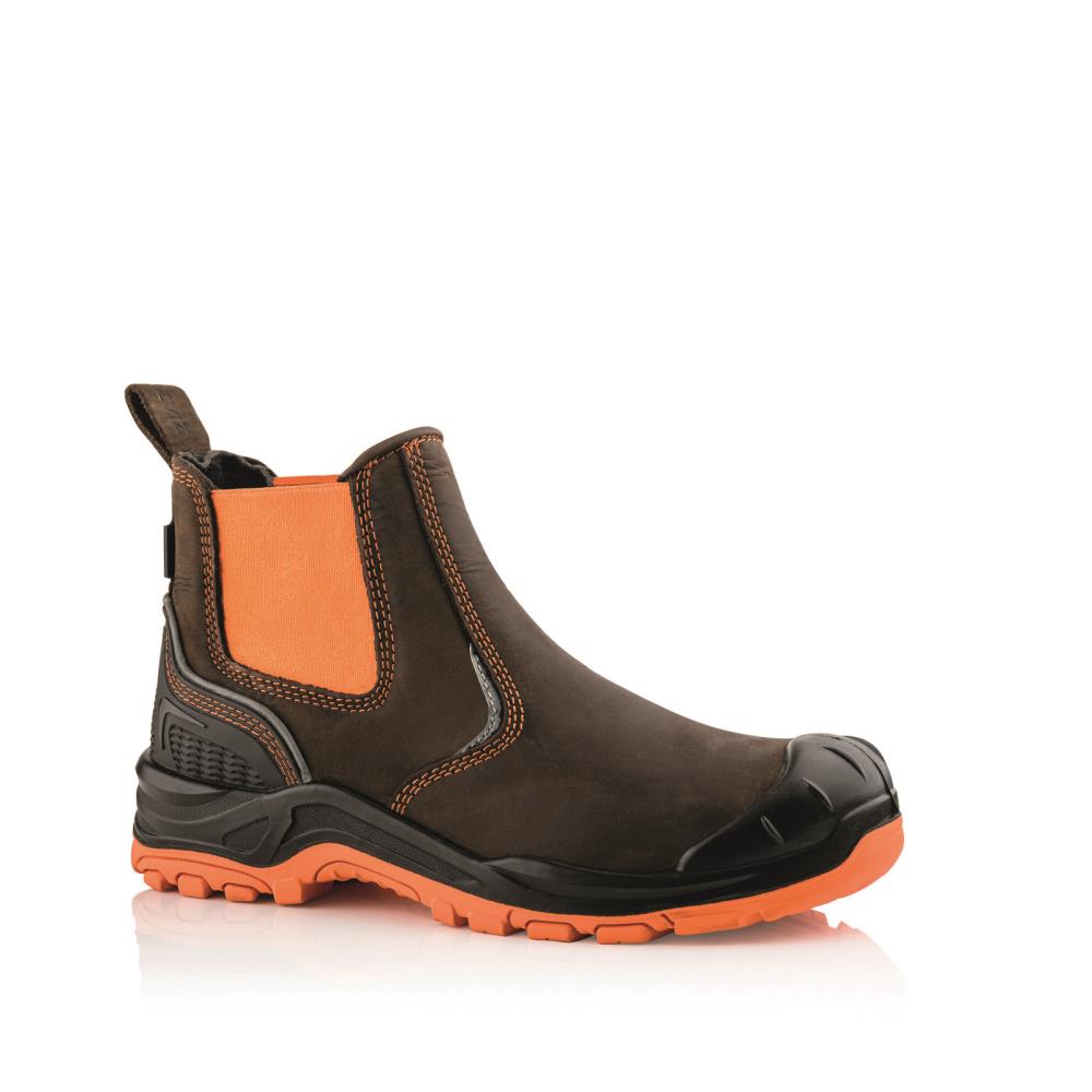 BUCKBOOTZ BUCKZ VIZ INSTAPPER BRUIN/ORANJE S3/HRO/SRC/WRU mt 47