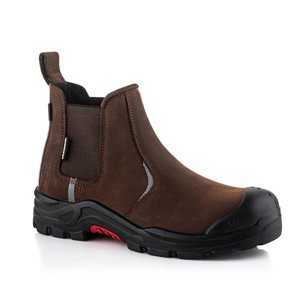 BUCKBOOTZ NUBUCKZ INSTAPPER BRUIN METAALVRIJ S3S/SC/HRO/FO/LG/WPA mt 40