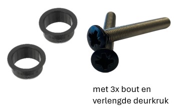 Opslag deurdikte F14 zwart, Kr-Kr 52-57 mm (Alpha / Rombus)