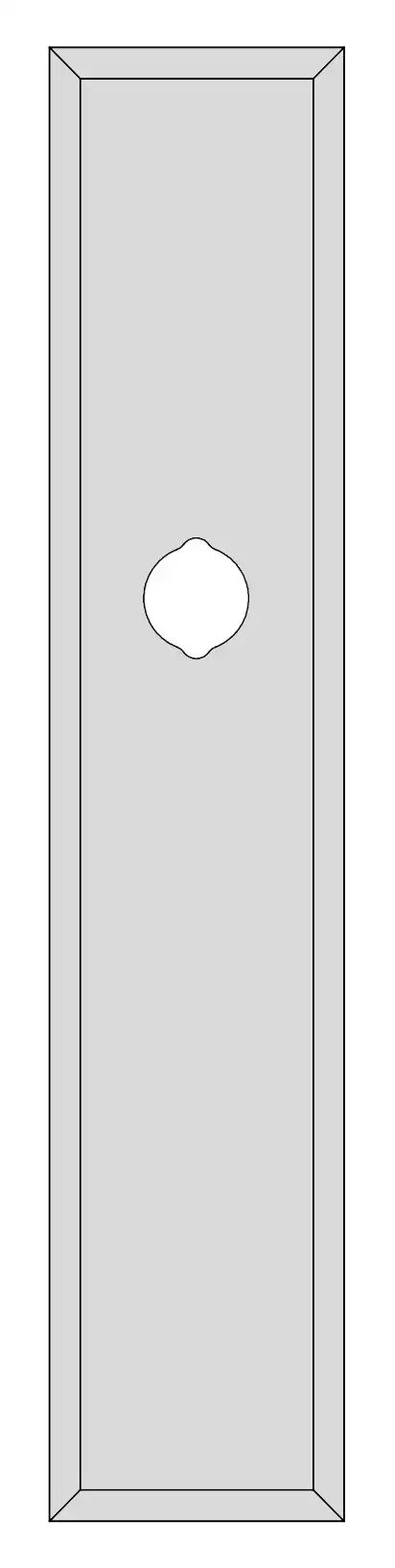 D1501XXL F1 vlh langsch. buiten blind met krukgat, Alpha XXL, SKG***®