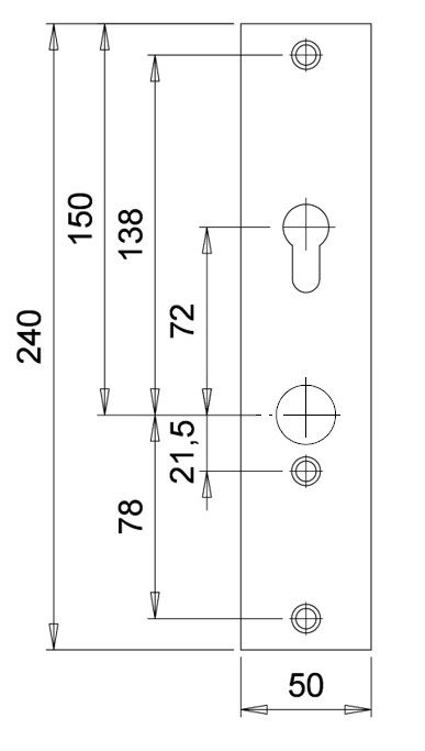 D1515 F2 vlh. langschild senior binnen kr/pc72, Alpha (bout onder krukgat, BUVA)