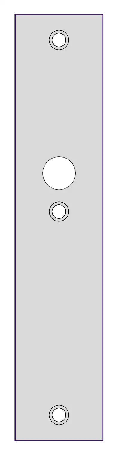 D1524 F1 vlh langsch. binnen blind met krukgat, Aplha