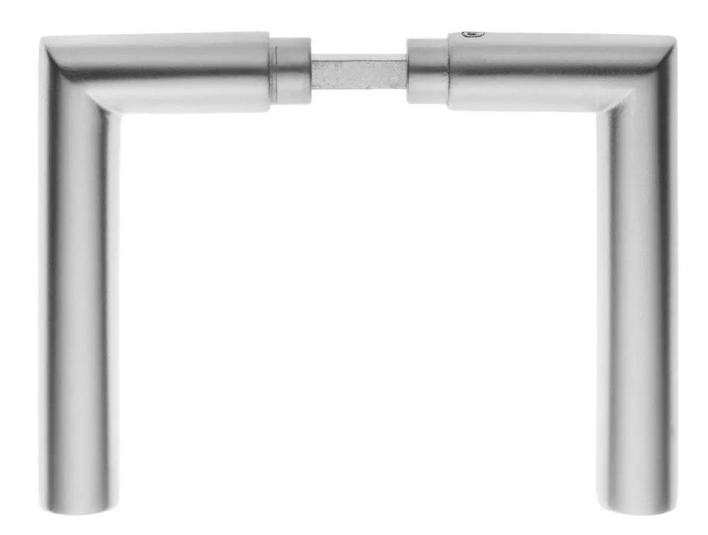 D108VER65 F1 alum. deurkrukken paar verlengd, dd 55-64mm