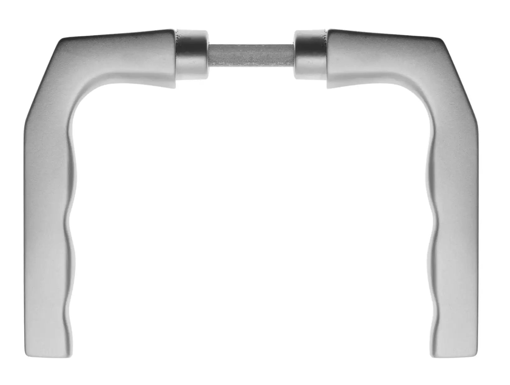 D125VER65 F9 alum. deurkrukken paar verlengd, dd 55-64mm