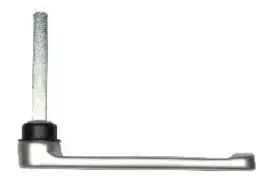 D140RL-115 F14  4cm verlengd stiftdeel alum. rolluikkruk