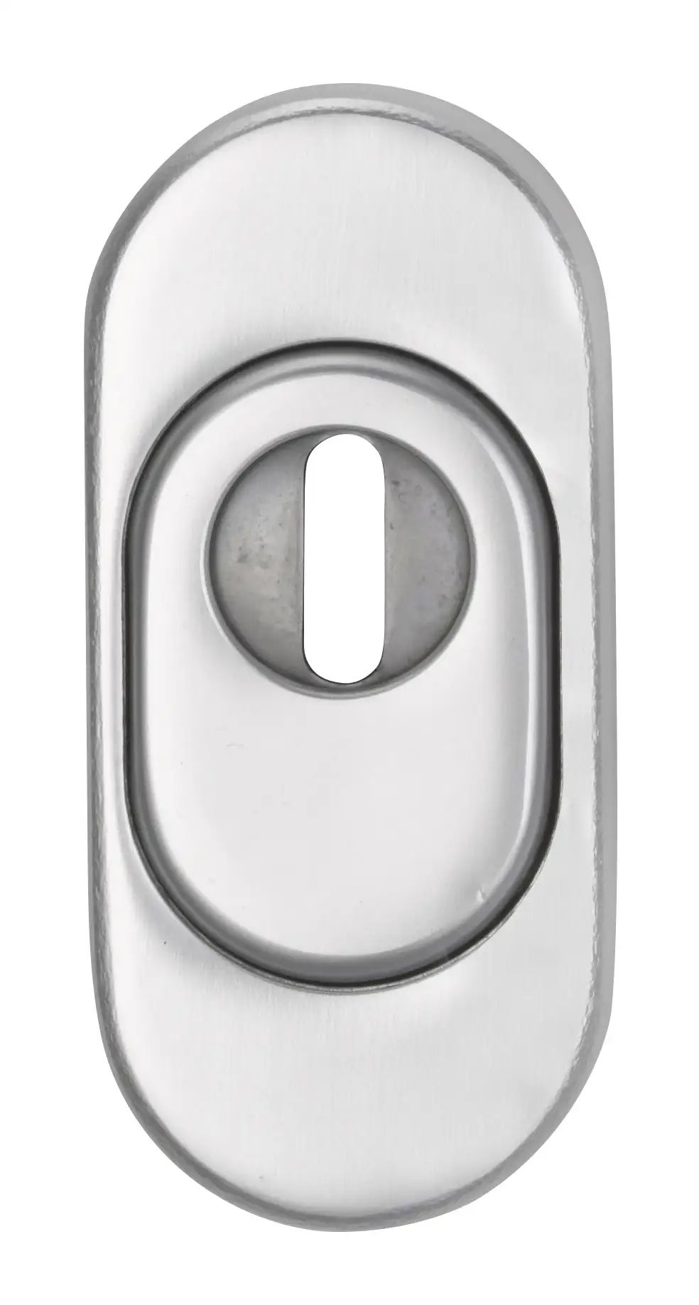 D815 F14 smaldeur schuifrozet pc met kerntrek 15mm afgerond, cilinder voorstand 11-14mm