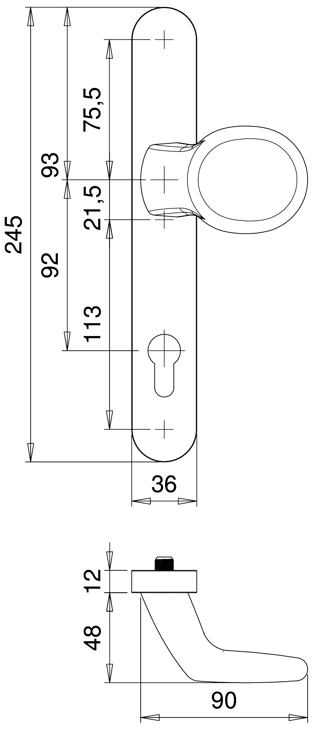 D2000/K2/035 F1 PC92 vlh.garn. smal grDK2/krD2000 (dd 53-57Mm), Kronos, SKG**® – foto 2