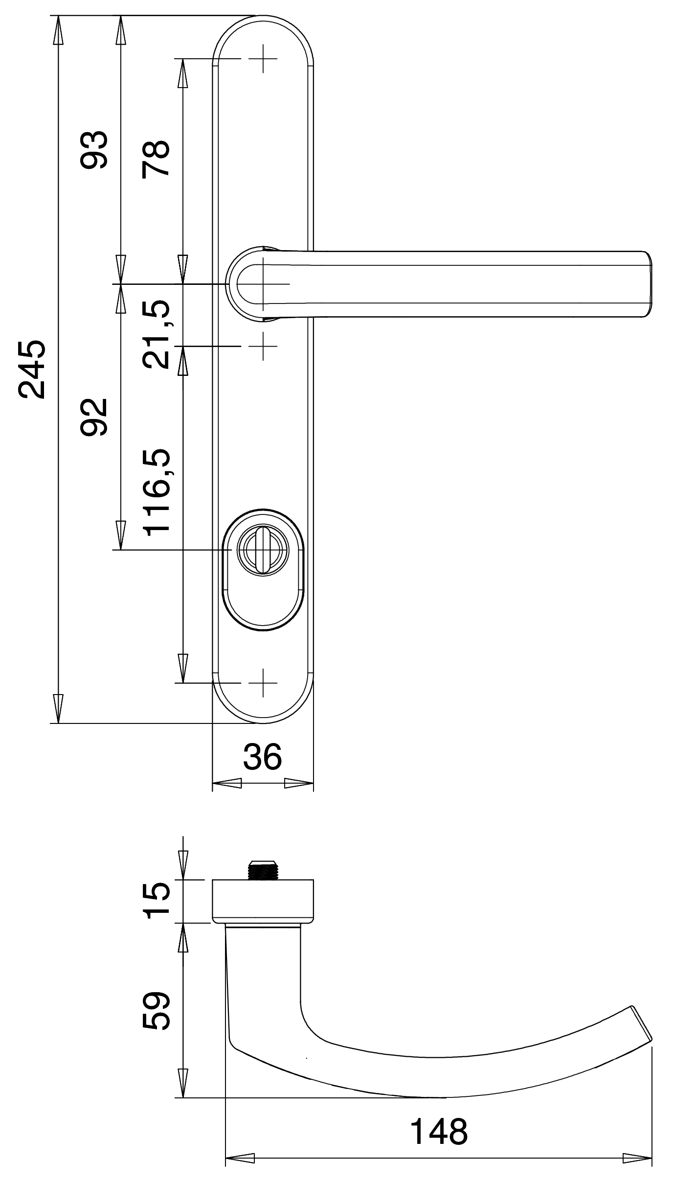 D2000/045 F14 PC72 vlh.garn. smal kerntrek kr/krD2000 (dd 68-72mm), Kronos, SKG***® – foto 3