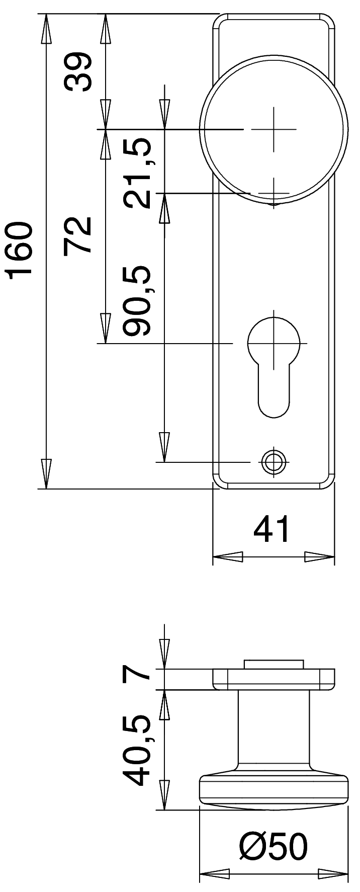D336KL56 F2 knopkortschild rechth. sl56 – foto 2