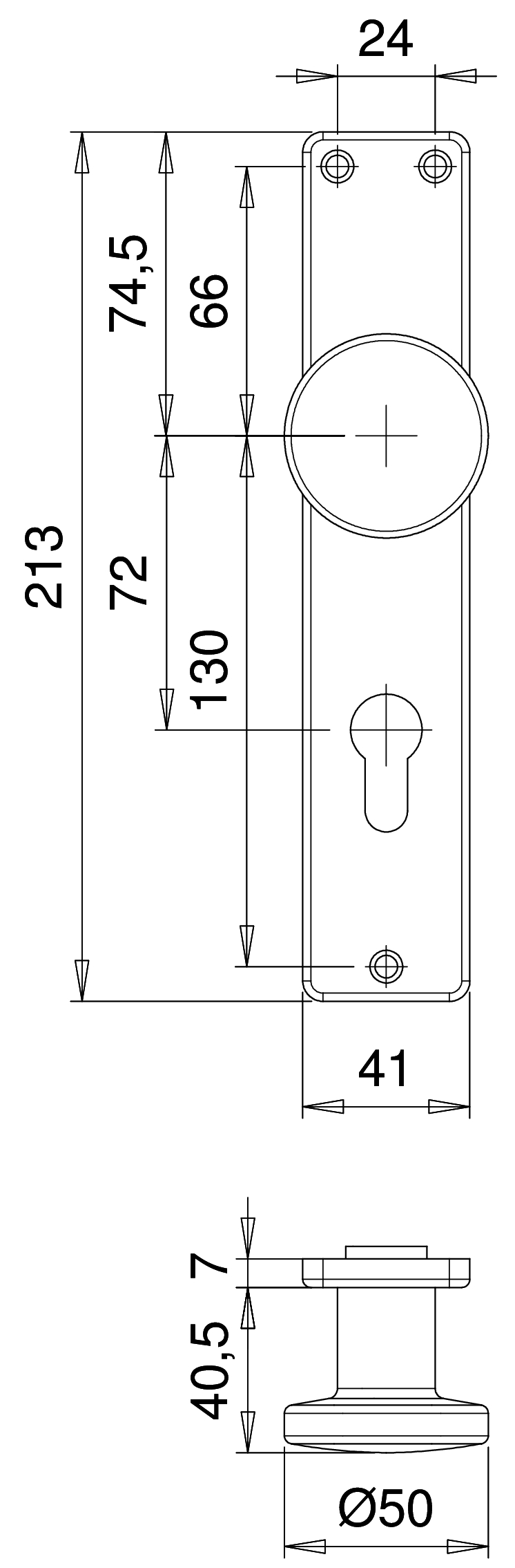 D337KLPC72 F2 knoplangschild rechth. Pc72 – foto 2
