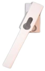 PF385 F1 afsluitbare venstergreep geschikt voor halve euro-profielcilinder, stift 7x35mm