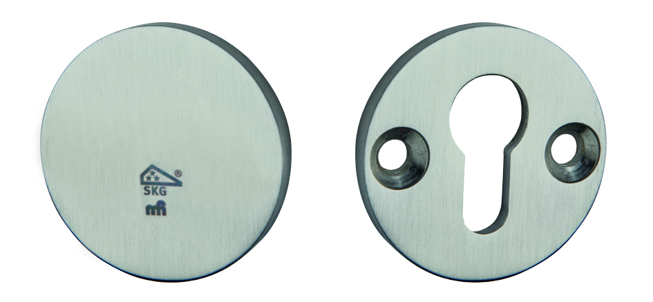H494-498BL/PC HAFI RVS vlh-rozet buiten blind/binnen pc SKG*** (dd 37-42mm)