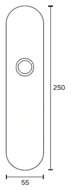H5402 HAFI RVS vlh-langschild buiten geheel blind SKG***® – foto 2