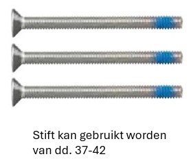 Dikkere deur set tbv H541 gr/kr garn. voor dd 42-47mm