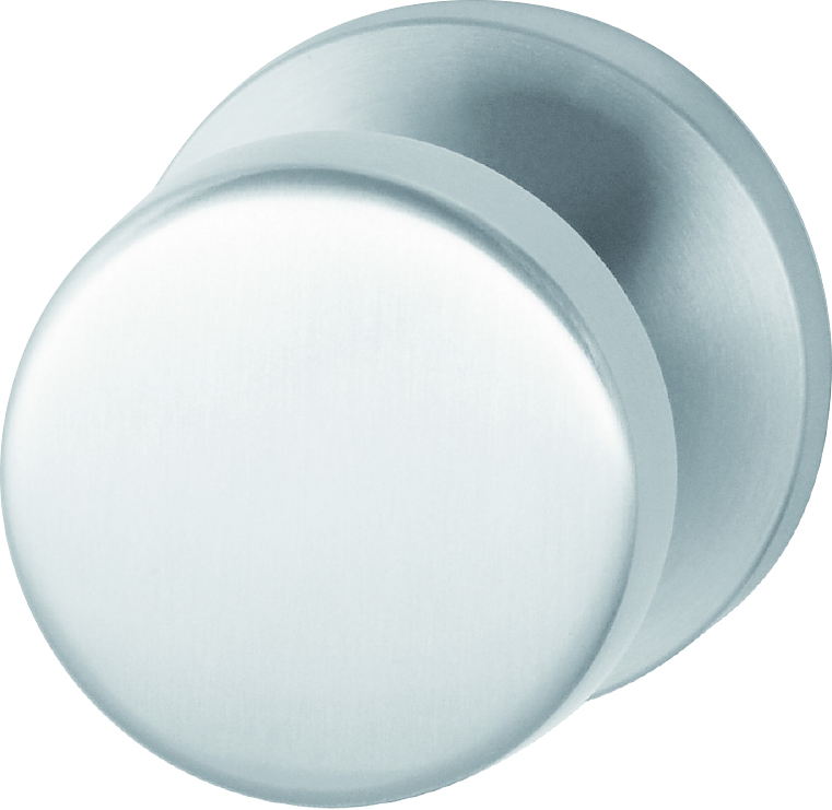 H280-830-KL-3VA HAFI RVS platte knop vast op rozet (nokken met draad,+schr.stift M6-8x70,dd 37-50mm)