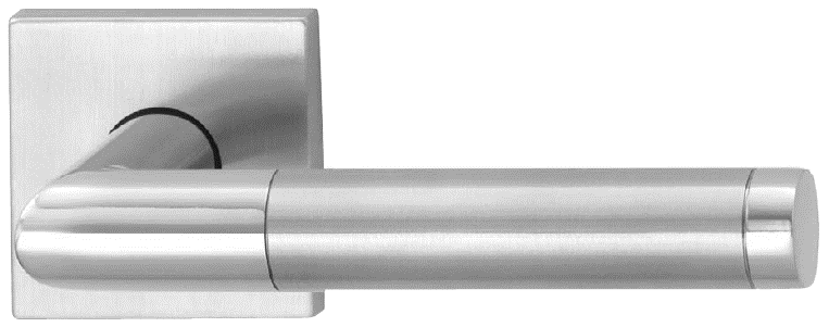 H219-844-KL-3 HAFI RVS krukkenpaar op vierkante krukrozetten (dd 37-50mm)