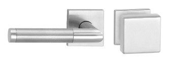 H219-283-844-KL-3 Ls HAFI RVS vierkante rozet-wisselgarn. vaste knop+kruk (dd 37-50mm)