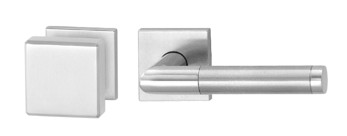 H219-283-844-KL-3 Rs HAFI RVS vierkante rozet-wisselgarn. vaste knop+kruk (dd 37-50mm)