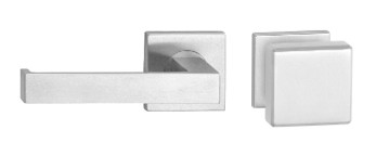 H229-283-844-KL-3 Ls HAFI RVS vierkante rozet-wisselgarn. vaste knop+kruk (dd 37-50mm)