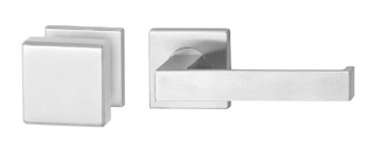 H229-283-844-KL-3 Rs HAFI RVS vierkante rozet-wisselgarn. vaste knop+kruk (dd 37-50mm)