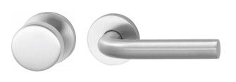 H201-280-KL-C4/2 HAFI rvs wisselgarn. vaste knop+kruk (zonder PC-rozet, dd 36-49mm)