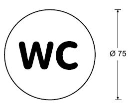 H18 HAFI RVS pictogram "Mobiele Tel Verboden" Ø75mm (zelfklevend) – foto 2