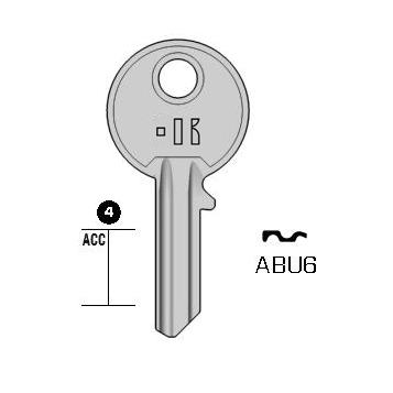Cilindersleutel staal, ABU6, AB2, ABU-42D, AU4PD, 745, ABS18, L003