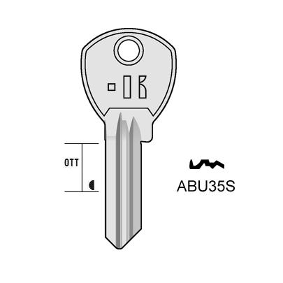 Cilindersleutel staal, ABU35S, AB54, ABU-14, AU44C, 1741, AB54R