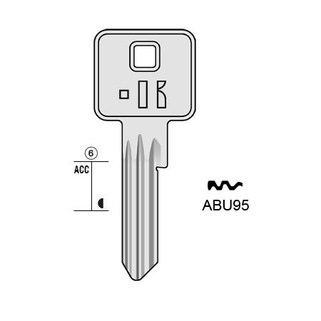 Cilindersleutel staal, ABU95, AB95, ABU-86D, AU94, 1916, L022