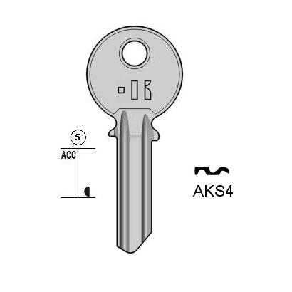Cilindersleutel staal, AKS4, AKR4, ANK-4, AN5D, 1428, ANK13, L033