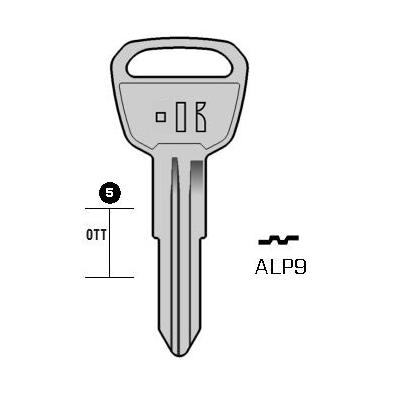 Cilindersleutel staal, ALP9, ALP9, ALP-2I, AH8, 986,5N, APH6