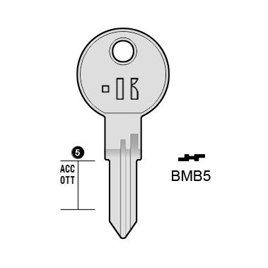 Cilindersleutel staal, BMB5, BMB5, BMB-2, BMG5, BMB24, L070D