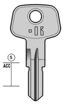 Autosleutel staal, BT4, BT4, BL-4D, BA6R, BU13