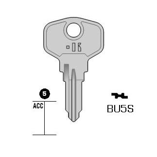 Cilindersleutel staal, BU5S, BUR24R, BUR-9D, BG23R, 1695, BRG31L, L092