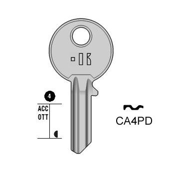 Cilindersleutel staal, CA4PD, CS6, ABU-42D, C4PD, 745, CSA4P, L154