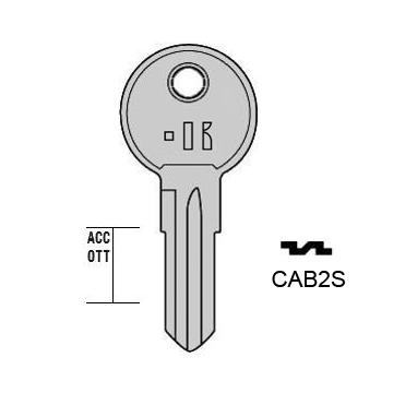 Cilindersleutel staal, CAB2S, CAB2R, CAB2R, CAB9L