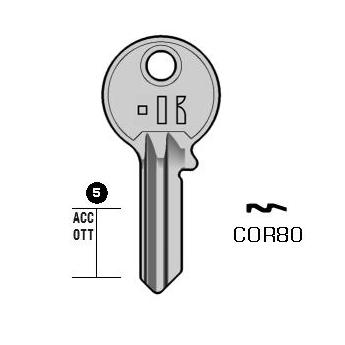 Cilindersleutel staal, COR80, CB80, COR-27D, CO33, CRB25