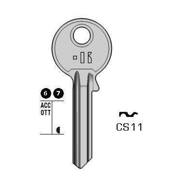 Cilindersleutel staal, CS11, CE6, CE-3D, CE6PD, 257L, CE12, L432