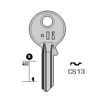 Cilindersleutel staal, CS13, CE7, CE-1D, CE32, 257NK, CE10