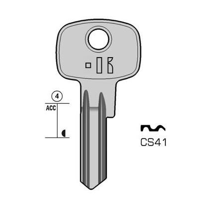 Cilindersleutel staal, CS41, CE41, CE-53D, CE4DN, 1902, CE201, L441