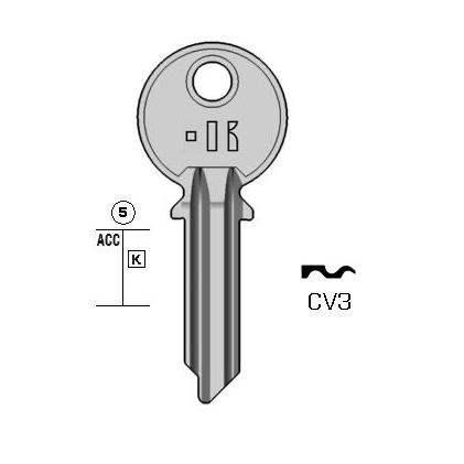 Cilindersleutel staal, CV3, CVL3, CVL-5D, CV5DN, CVL12, L187A