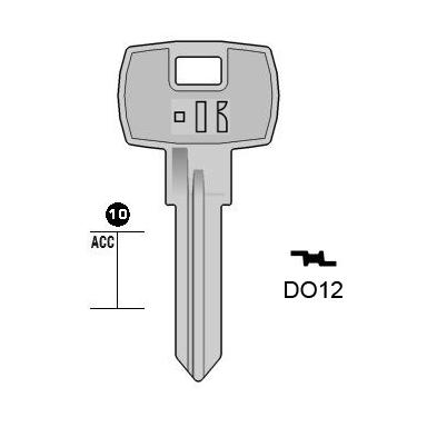 Cilindersleutel staal, DO12, DM17, DOM-12D, DM19, 1056, DO23, L199
