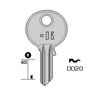 Cilindersleutel staal, DO20, DM11, DOM-18D, DM13, 730K, DO18