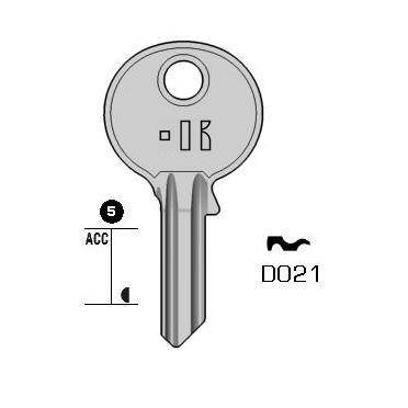 Cilindersleutel staal, DO21, DM25, DOM-7D, DM22, 730M, DO30