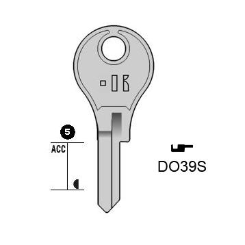 Cilindersleutel staal, DO39S, DM39R, DOM-29, DM20, 1281, DO84L, L200