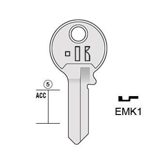 Cilindersleutel staal, EMK1, EMK1, EMK-1