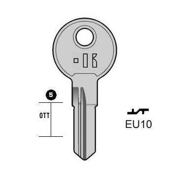 Cilindersleutel staal, EU10, EU10, EU-7, EL5, 1630,5, EUL8, L705